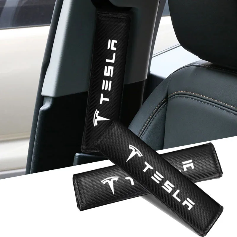 Car Adults Kids Safety Belt shoulder pad Pad Interior For Tesla Model 3 Model X S Y Car Accessories Protect shoulder
