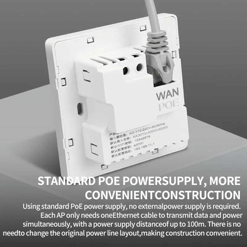 Dual Antenna Gigabit WIFI Router Panel Socket 1000Mbps 4/8/16Port Gigabit Switch for Signal Transmission Home Office 5