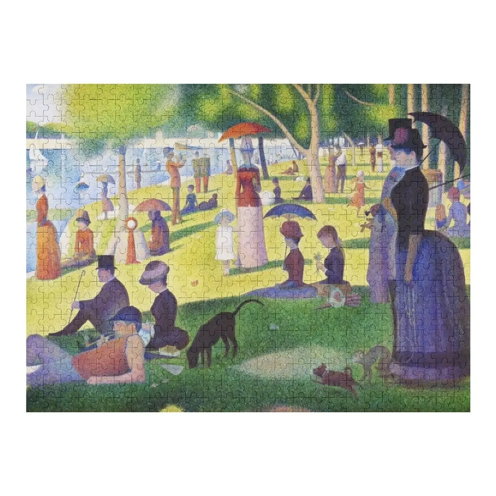 A Sunday on La Grande Jatte - Georges Seurat Jigsaw Puzzle Personalize Jigsaw Custom Customizable Child Gift Puzzle