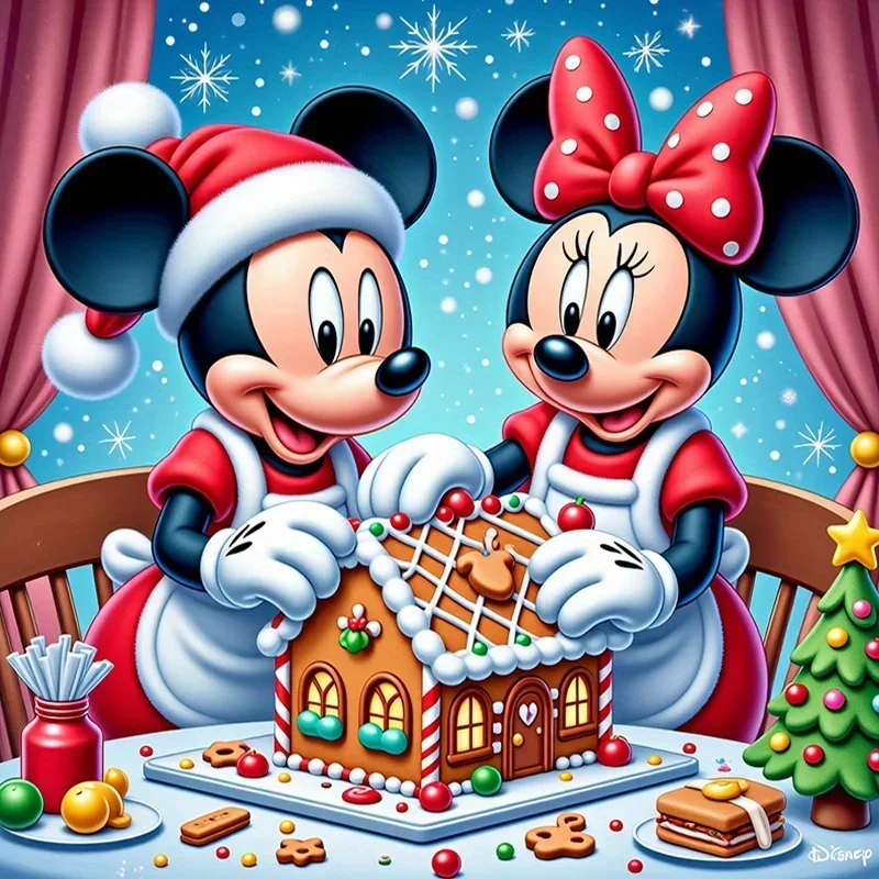 Mickey & Minnie - Maison Pain d'Épices Noël Enchanté