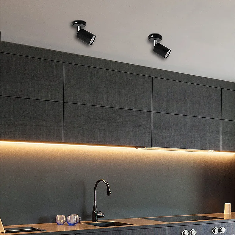 Description Picture 3 of itemTrack Lights Spotlights Background Wall Spotlights Clothing Stores LED Stores Surface Mounted Household Rail Mounted Spotlights