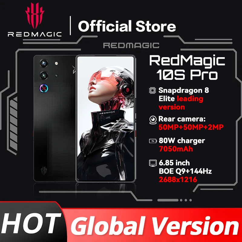 World Premier Global Version RedMagic 10s Pro 5G Gaming Phone 6.85