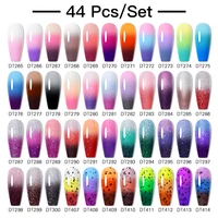 MEET ACROSS 44/60/24/12Pcs Thermal Gel Polish Set Temperature Gradient Changing Nail Art Gel Varnishes Manicure Set For Nails 1