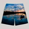 3D Printed Colorful Neon Short Pants For Men Dragon Landscape Pattern Beach Shorts Summer Casual Street Breathable Swim Trunks 4