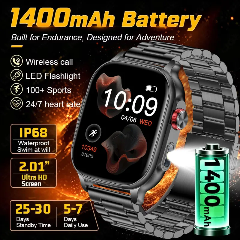Nouvelle Montre Connectée Bip 5 Max 2026 Amazfit pour Hommes, Sportive, Étanche IP68, Lampe Torche Extérieure, Appel Bluetooth, Montre Connectée Tendance pour Femmes, Idéale pour un Cadeau