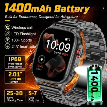 Nouvelle Montre Connectée Bip 5 Max 2026 Amazfit pour Hommes, Sportive, Étanche IP68, Lampe Torche Extérieure, Appel Bluetooth, Montre Connectée Tendance pour Femmes, Idéale pour un Cadeau