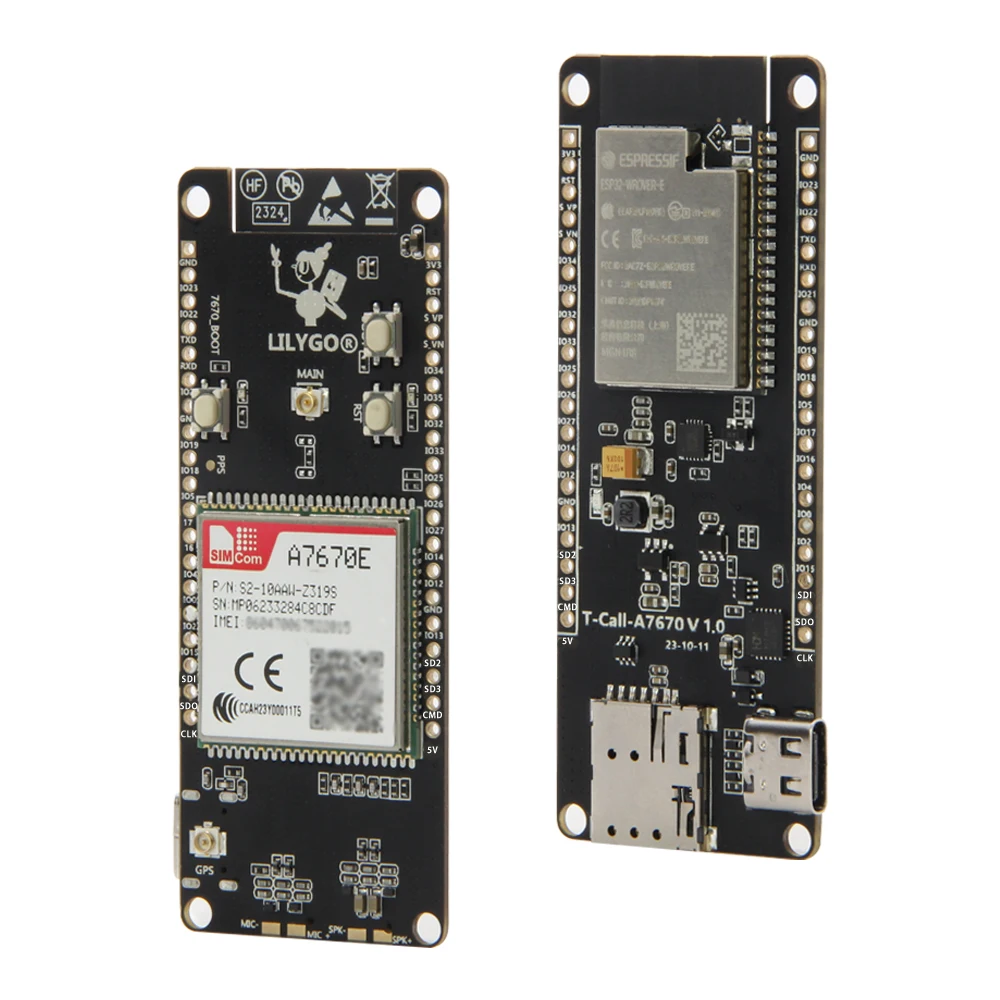 SIMCOM A7670E 4G 2G ESP32-WROVER-E WIFI BT Development Board LTE Cat1 GSM Module With GPS Receiver