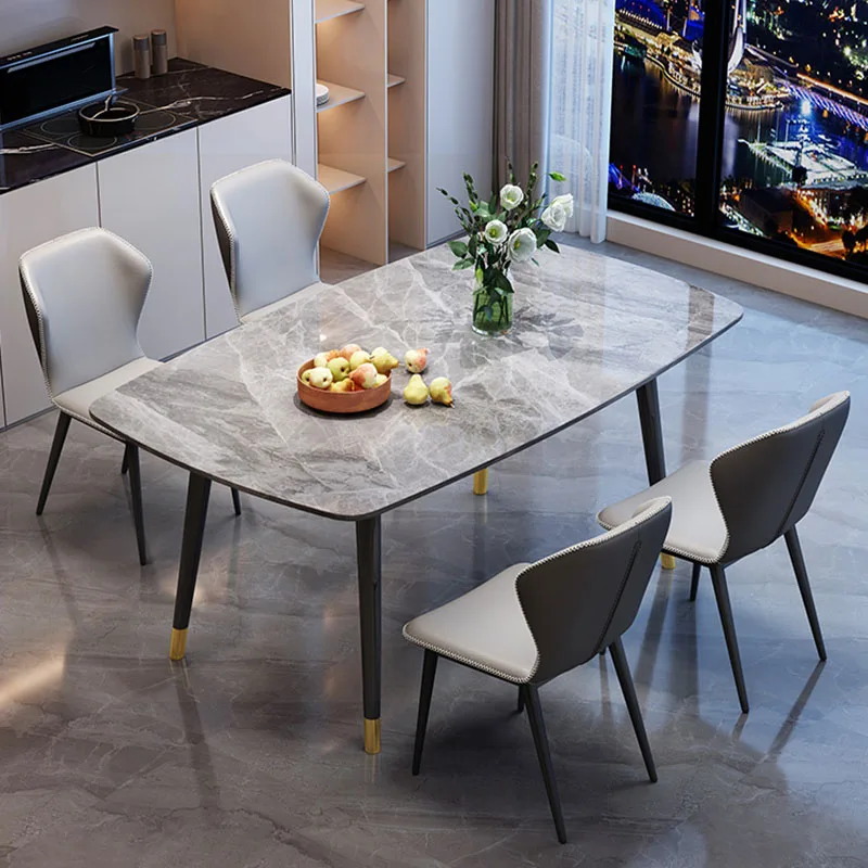 

Living Room Dining Tables Nordic Center Rectangular Dining Tables Free Shipping Mesa De Jantar Furniture Luxury WW50DT