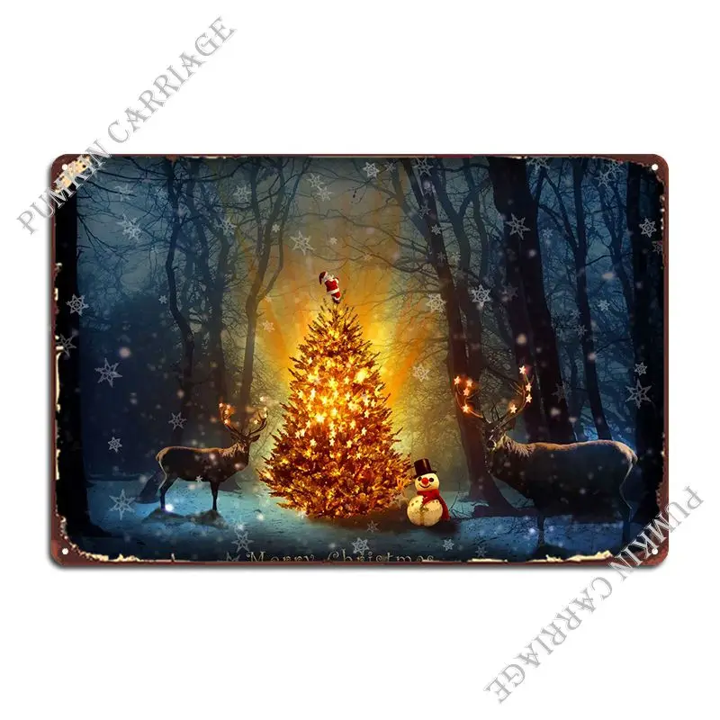 

Christmas Spirit Metal Sign Pub Mural Party Home Customize Tin Sign Poster
