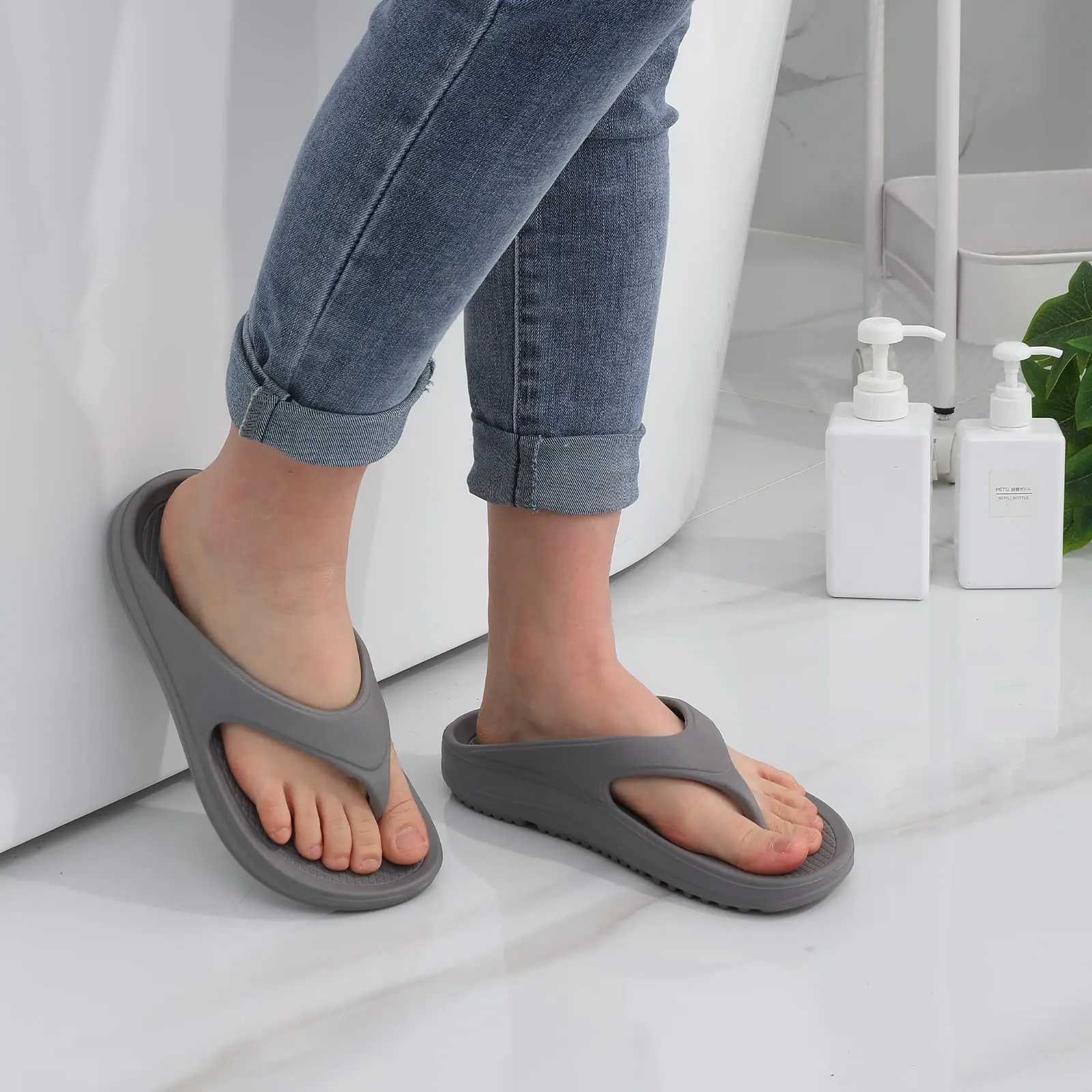 Bebealy Orthopedic Sandals Women Summer Sandals Beach Flip Flops Arch Support Recovery Flip Flops Soft Summer Beach Shoes women sandals