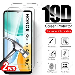 Premium 19D Tempered Glass Screen Protector, 2 - Pack for Honor X5c (Transparent)