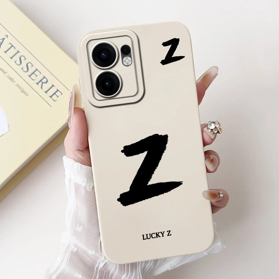 Stylish Cute Letters Shockproof Back Cover with Camera Lens Protection