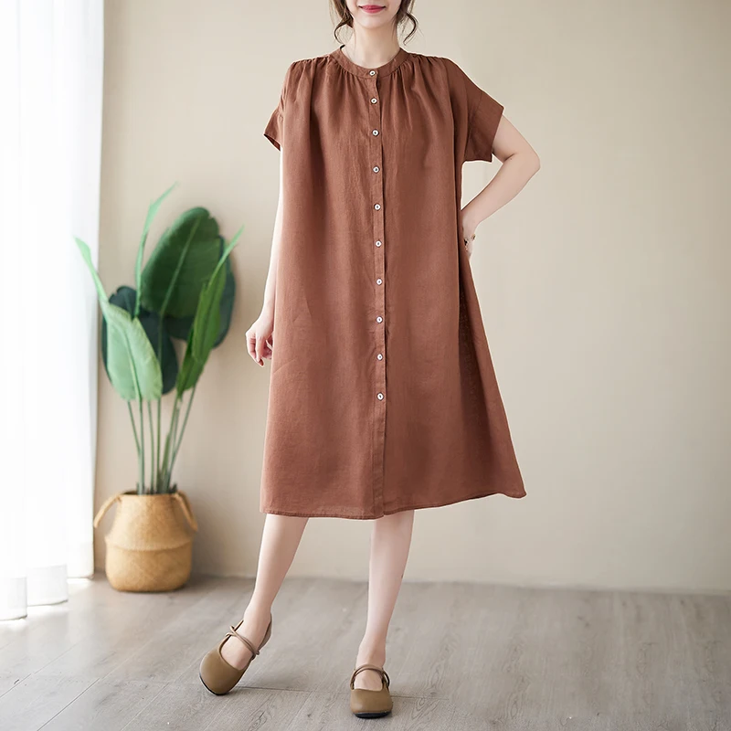 

Новое поступление 2023, тонкая ткань, хлопчатобумажная ткань со складками, шикарная летняя блузка в японском стиле девушки Мори, модное женское Повседневное платье