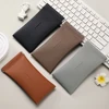 Glasses Case Women's Lychee PU Leather Glasses Storage Bag Automatic Closed Cover Soft Eyewear Pouch Data Cable Organiser 2024 1