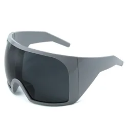 Men's Oversized Futuristic Shield Sunglasses - Anti - Wind UV400 Protection (Other)