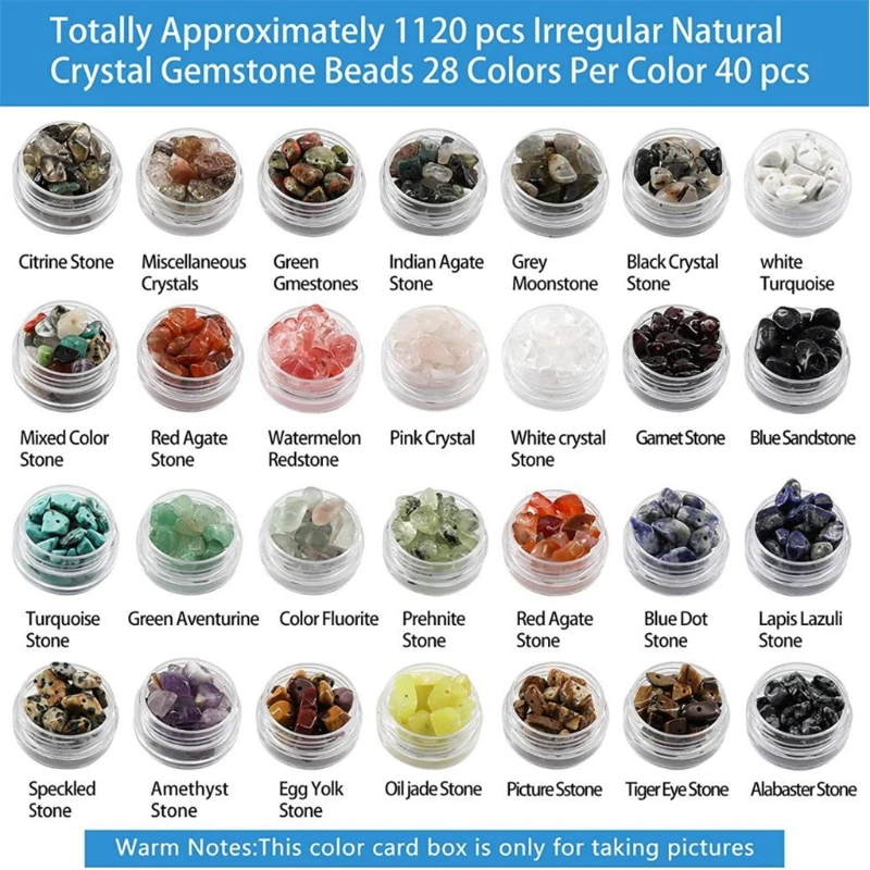 1 Set Natural Irregular Gemstones Beads with Jump Rings Ear Hooks Pliers Lobster Clasps for DIY Jewelry Making Accessories