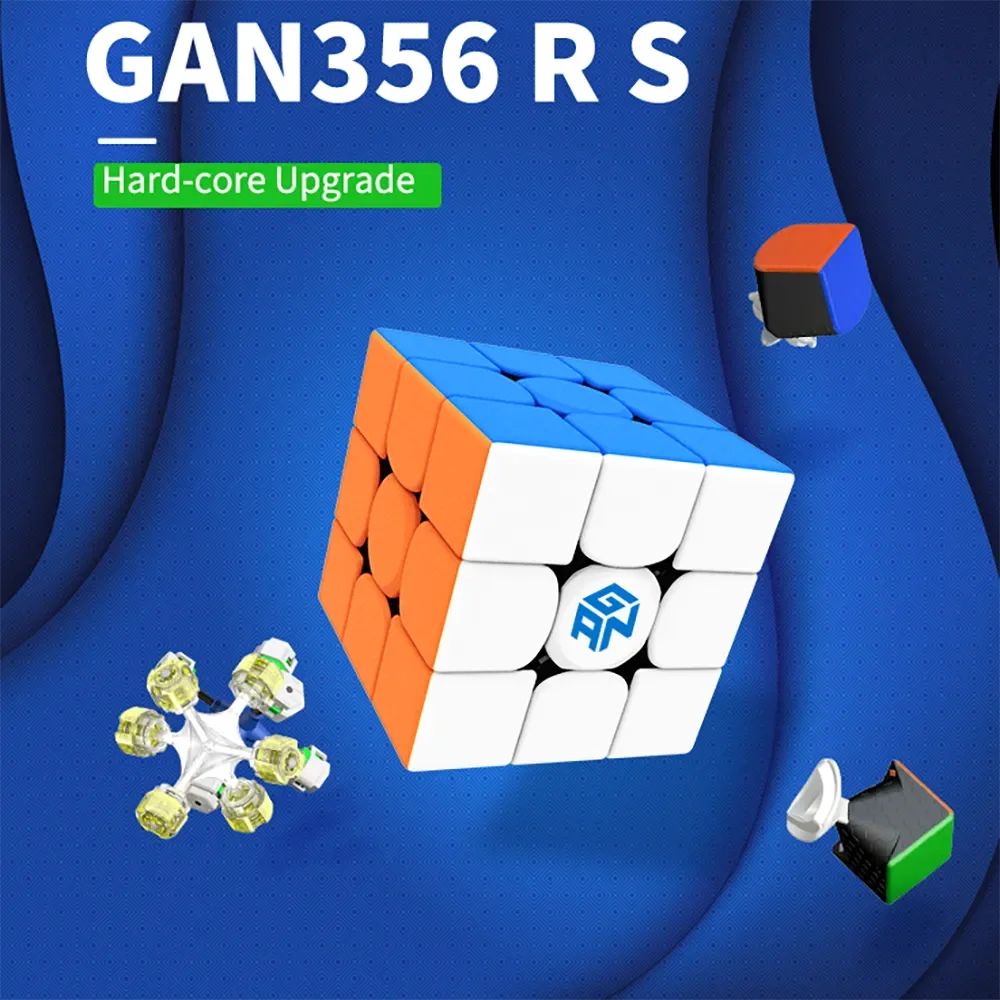 GAN 356 RS 3X3 Magic Speed Cube Stickerless Professional Fidget Toys Cubo Magico Puzzle