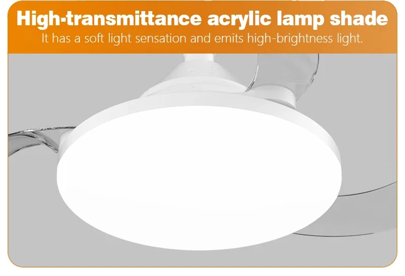 Invisible Ceiling Fan With Led Light Dimmable And Timer Function_voghion.com