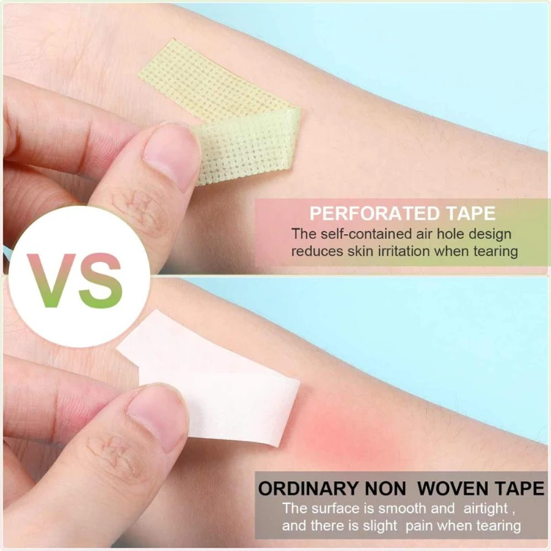 CNK 3PCS Japanese Grafted Eyelash Extension Tape Under Pads Isolation Holes Breathable Adhesive Eye Paper