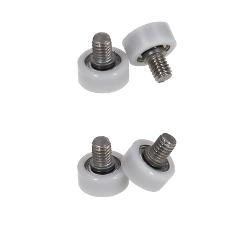【 SHABER 】 external thread POM plastic coated bearing BS69310-5C1L5M4 high wear resistant nylon with threaded guide wheel
