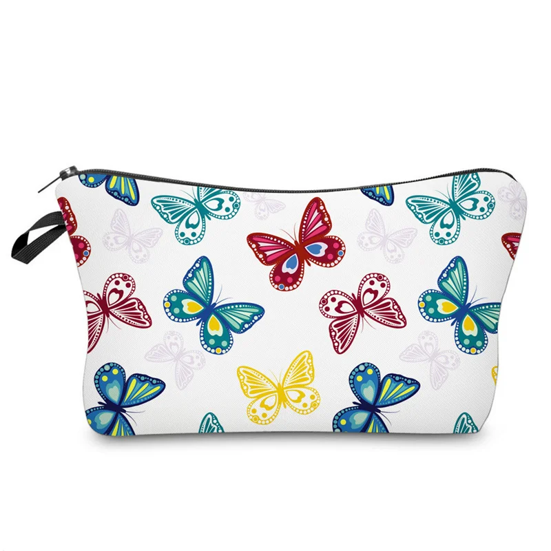 100Pcs Hübsche Schmetterling Kosmetik Taschen Wasserdichte Große Kapazität Lagerung Tasche Kosmetische Schlüssel Karte Halter Frau Outdoor Make-Up Tasche – Detail 10