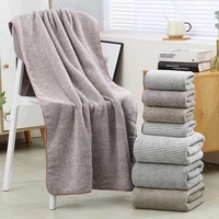 Grade 5A Antibacterial Bath Towel Bamboo Charcoal Fiber Towel Thickened Bath Towels for The Body for Gym Sports Shower Robe 2