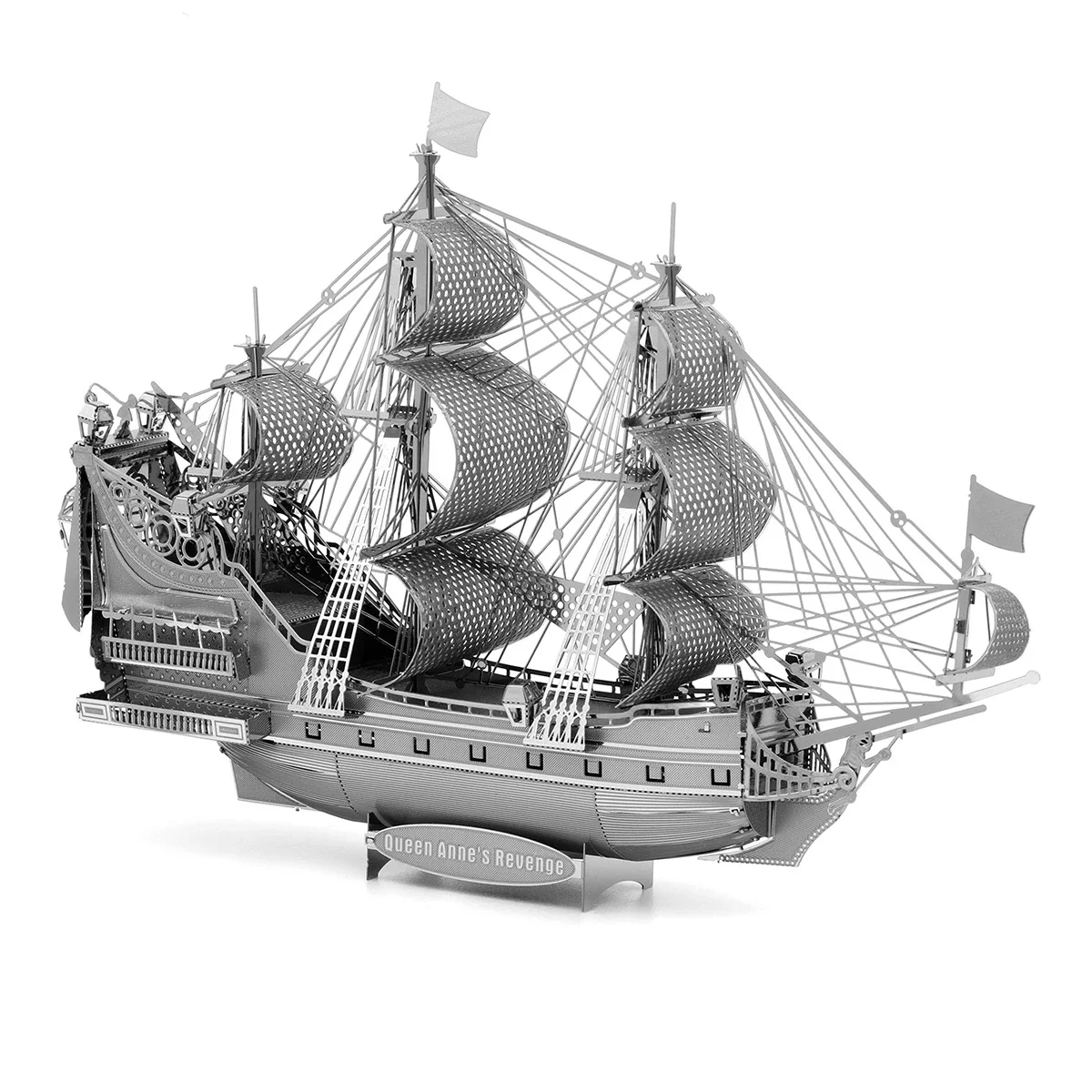 DIY 3D Metal Military ship Puzzle Black Pearl May Flower Destroyer Titanic Ship Assemble Model Jigsaw Kids Toys 4