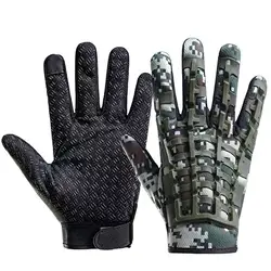 Enhanced Tactical Touchscreen Impact Protection Outdoor Sports Gloves (Camouflage)