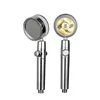 Pressurized Shower Head Water Saving 360 Rotating Twin Turbo Pressurized Propeller Fan Shower Head Bathroom Accessories 6