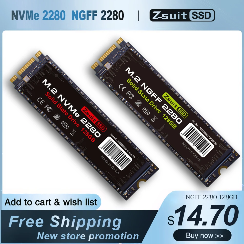 Внутренний твердотельный накопитель Zsuit SSD m2 NVME 22801 ТБ 512gb256гб 128 ГБ M.2 PCIE 3 0*4 жесткий