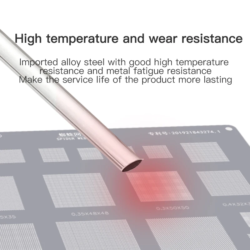 MaAnt Multi Functional Stencil Universal Tin Plating Mesh 0.3/0.35/0.4/0.5 Tin Plating Mesh BGA Template Phone Repair Tools Kit