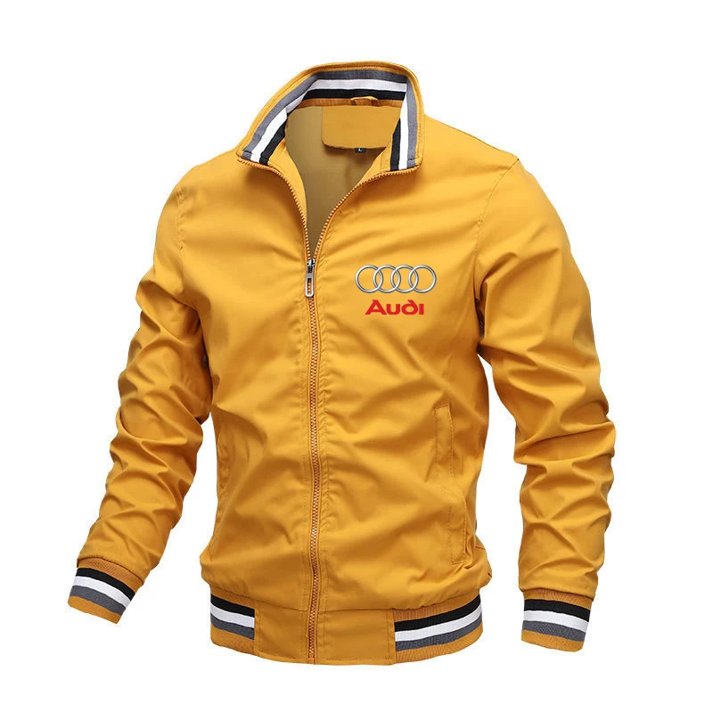 Motorcycle Jacket Audi Car Logo Print Jacket Casual Windbreaker Zipper Sweatshirt Biker Racing Team Jacket Audi Clothing Custom 5 S8e502643450a4d3f856ea4e72597cb0cZ