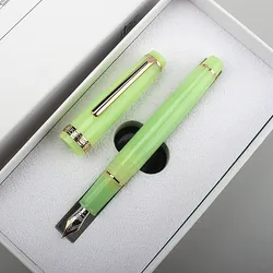 New Jinhao 82 Gold clip Fountain Pen Acrylic F 0.5mm nibs school office Supplies business writing ink pens