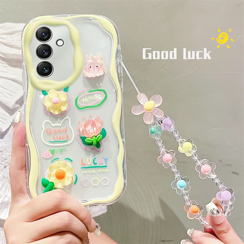 Süße Handyhülle Mit Bären- Und Blumenmotiv Für Samsung Galaxy_voghion.com