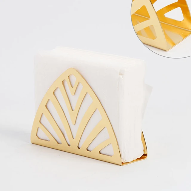 Stainless Steel Napkin Holder Smooth Serviette Holder Napkin Rack Tissue  Holder for Coffee Shops Clubs Party Hotels Western Restaurants , square