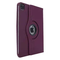 Premium 360° Rotating Leather Tablet Stand Cover for Pro 2018 2020 11inch (PURPLE)