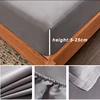 Cotton Fitted Sheet with Elastic Bands Non Slip Adjustable Mattress Covers for Single Double King Queen Bed,140/160/200cm 2