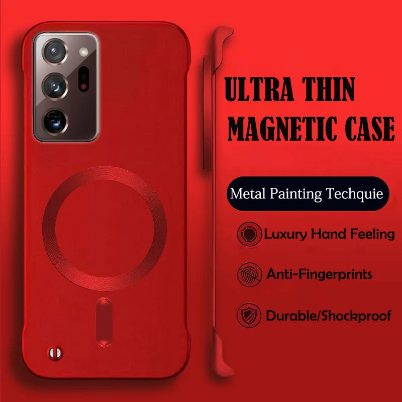 Luxury Magnetic Wireless Charging Phone Case - Premium Hard Protective Cover
