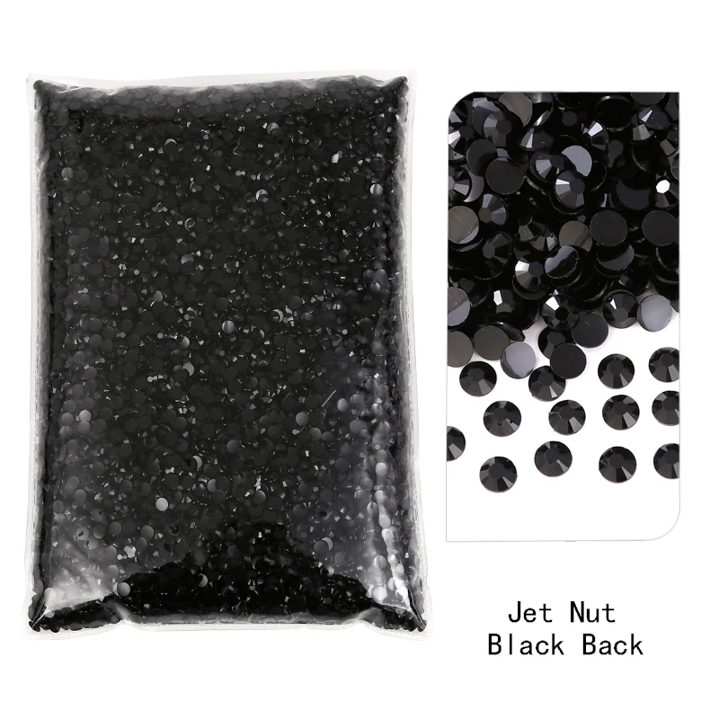 

Bulk Wholesale 2-6mm Resin Non Hot Fix Rhinestones Flat Back Plastic Crystals Strass Glitters Big Package Stones
