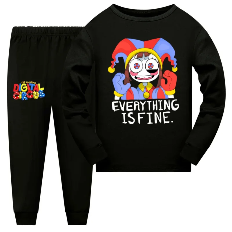 

Kids Spring Autumn Casual Tracksuits set The Amazing Digital Circus Boys Girls Pajama set Children Outfits Clothes Set