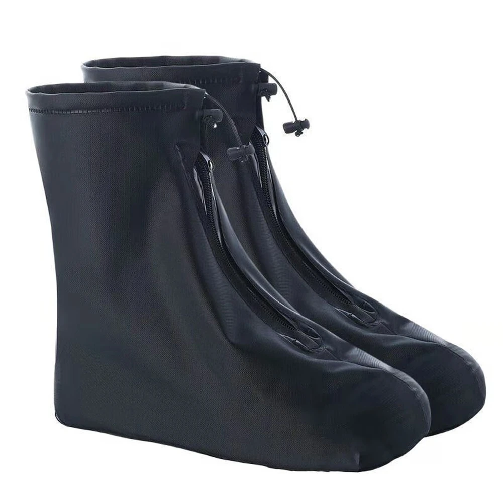 Copriscarpe Impermeabili PVC Uomo Donna - Sovrascarpe Riutilizzabili Con Cerniera, Strisce Riflettenti, Per Pioggia E Neve - Foto 11