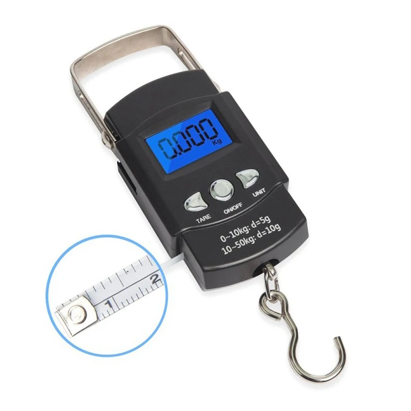 Mini balance électronique 50kg/10g pour pêche, voyage et cuisine - Pèse-digital compact polyvalent LCD