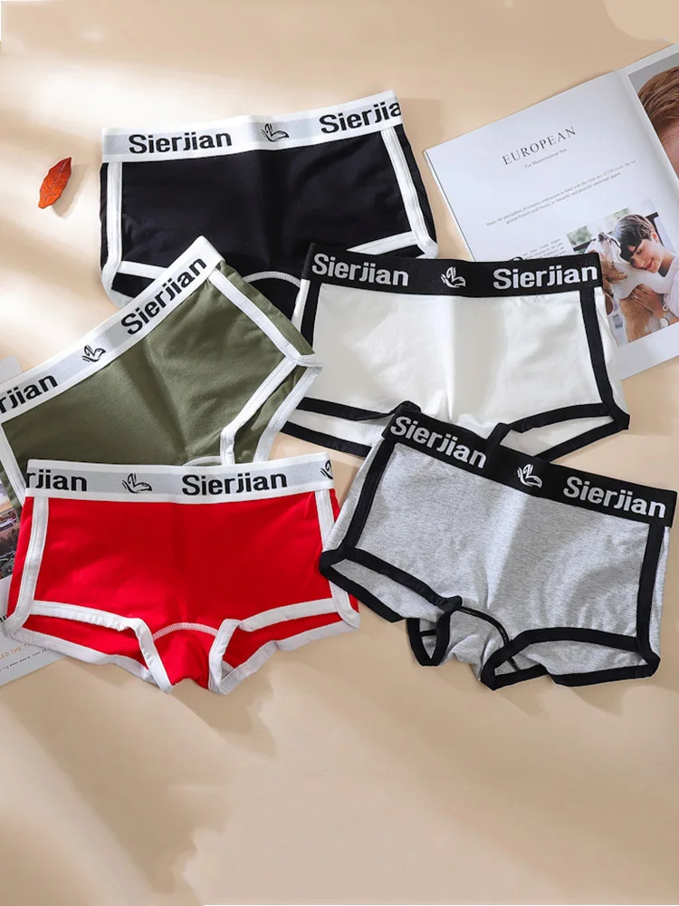 

Sexy Women Cotton Boxers Underwear Seamless Panties Letter Fashion Briefs Low Waist Female Comfort Underpant Lady Lingerie