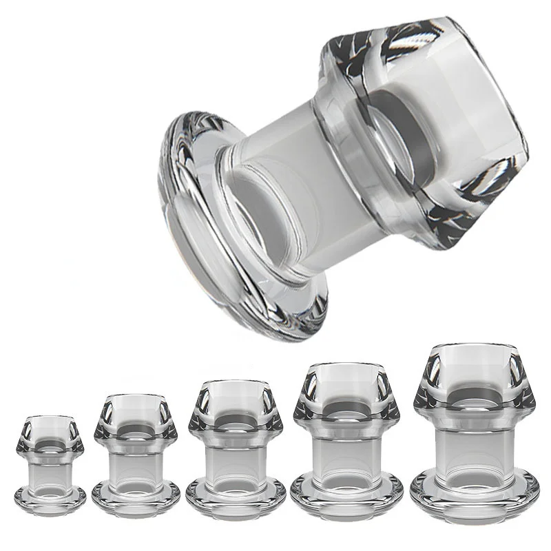 Hollow Anal Plug Transparent Peep Dilator Backyard Pull Bead Out Leakproof Liquid 18-year-old Adult Sex Toy Store | Красота и