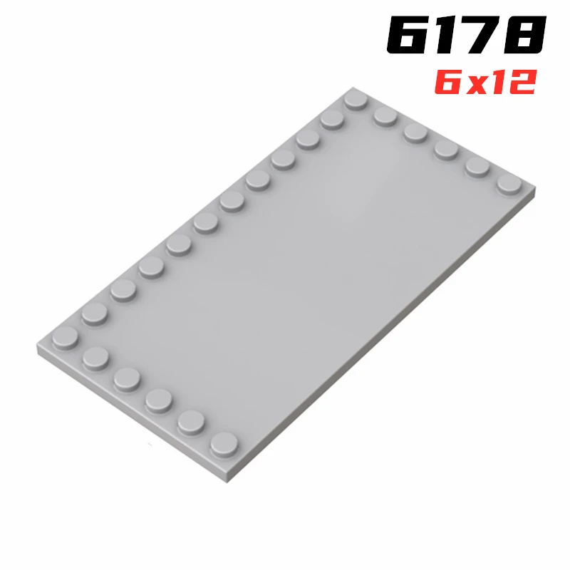 Радужная свинка MOC частицы 6178 Модифицированная плитка 6x12 с гвоздиками на краях строительные блоки детали «сделай сам» сборные Блоки Кирпичи Игрушка