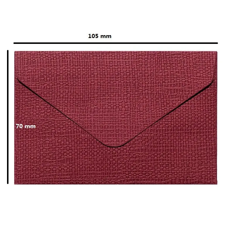 Linen Textured Triangle Envelope Vintage 8color Blank Envelope Card Scrapbooking Letter Gift Supplies 20pcs 7*10.5cm