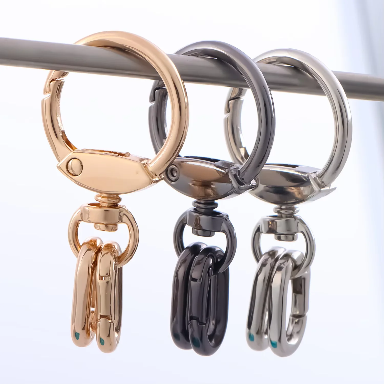 2 PCS Swivel Clasp Clip, Metal Lobster Claw Clasps