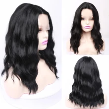 

Afro Wig Synthetic Black Shrot Curly Bob Wigs for Women Deep Wave Wig Water Wave Fake Hair Mixed Brown Hair Machine Made
