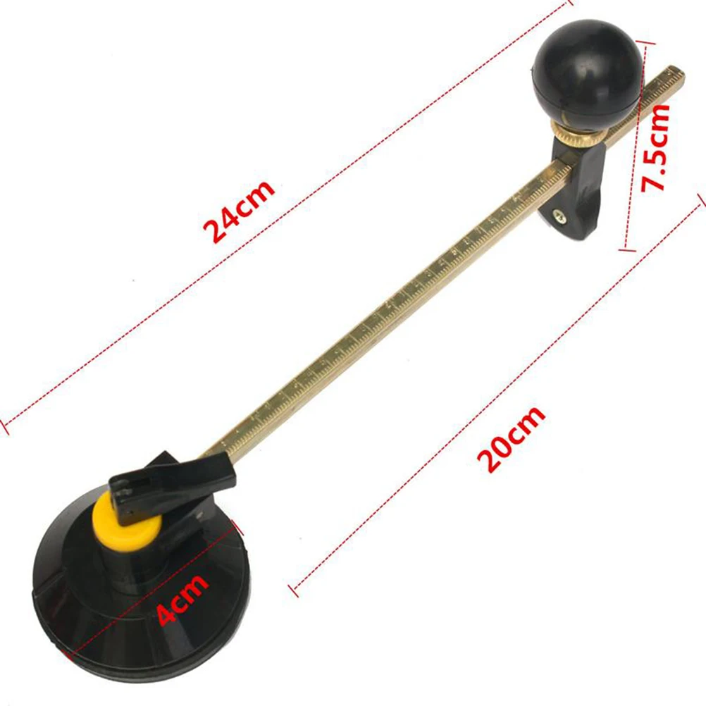 

40cm Glass Cutter 6 Wheel Compasses Circular Cutting With Suction Cup Circle Professional Cutting Tools Glass Bottle Cutter