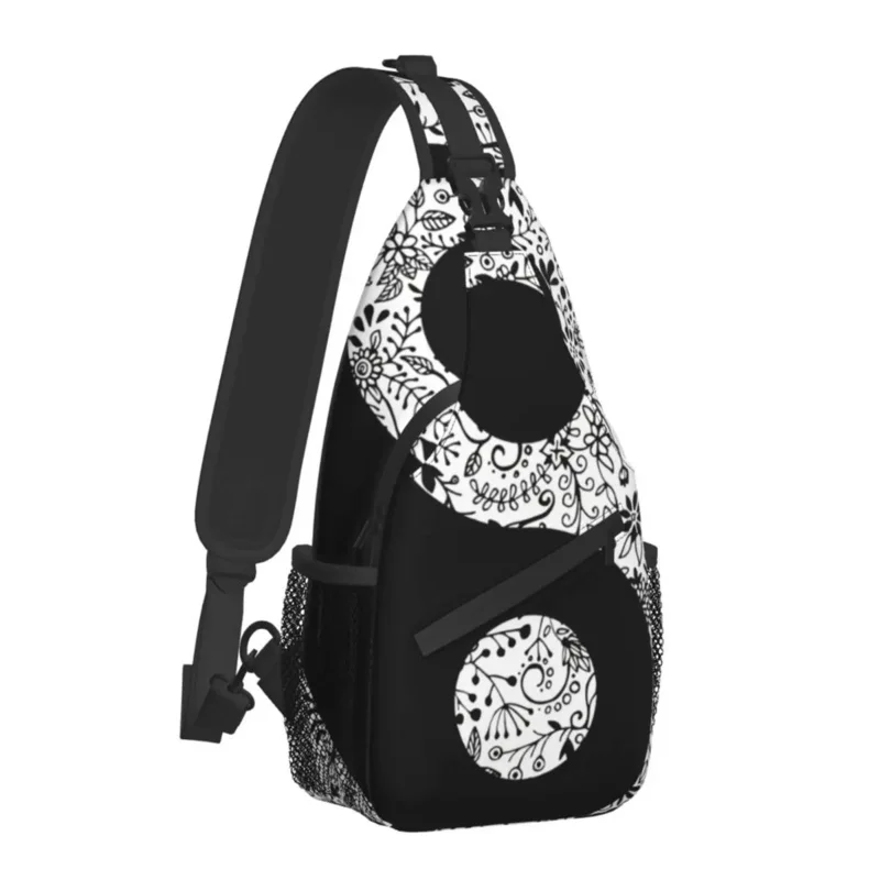 

Цветочный YinYang дорожные нагрудные сумки карманы для путешествий сумка-мессенджер Спорт Подростковая сумка через плечо унисекс